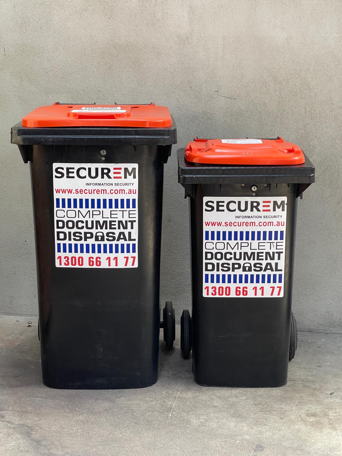 Casual shredding bins